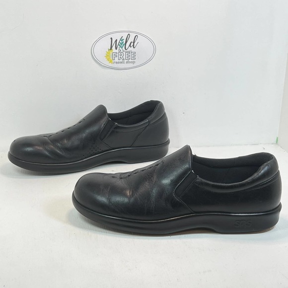 SAS Viva Slip On Shoe Comfort Loafer -Black Leather -Women 9.5 - Picture 4 of 10